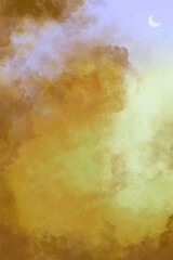 Wall Mural - grunge clouds background