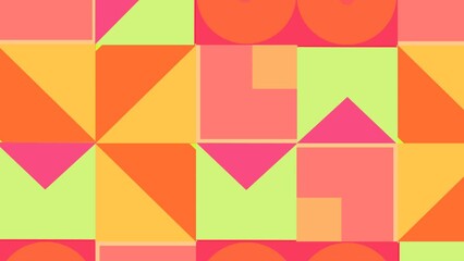 Abstract pattern geometric animation background