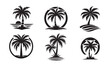© SATHI - palm tree vector logo icon illustration silhouette