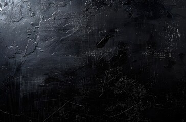 Poster - Black Grunge Texture Background with Copy Space