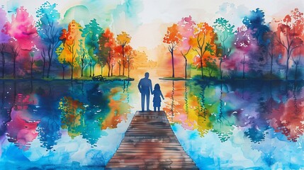 Wall Mural - Happy Father's Day