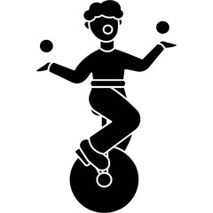 Wall Mural - Juggling Icon