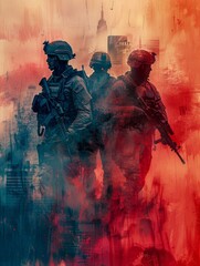 Wall Mural - American military special forces