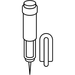 Canvas Print - Insulin Pen Icon