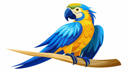 Canvas Print - blue and yellow macaw