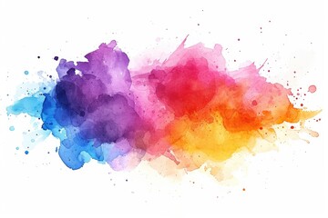 Aufkleber - Design a watercolor splash with a gradient effect