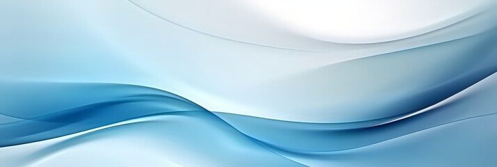 Wall Mural - abstract light blue background with white waves business background, presentation design,