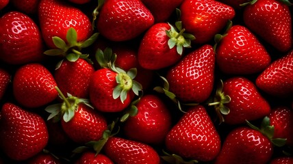 Fresh ripe Strawberrys as background