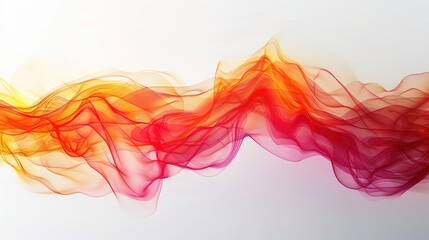 Wall Mural - White background with abstract red and orange gradients