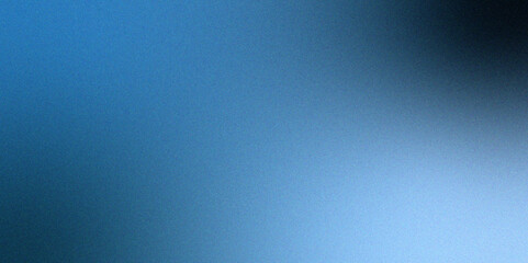 Poster - Abstract Vintage Dark blue to silver Gradient with rough, grain, noise, bright spots texture . Grunge Grainy mix Color gradient ombre. Glowing foil glitter metallic wall texture.	