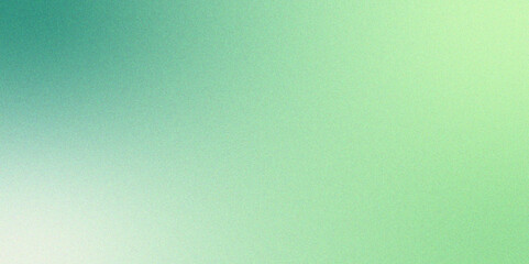 Poster - Abstract Vintage light green to mint Gradient with rough, grain, noise, bright spots texture . Grunge Grainy mix Color gradient ombre. Glowing foil glitter metallic wall texture.	