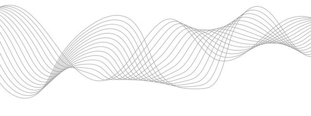 Aufkleber - Abstract colorful wave line transparent background modern stream wave background and wave curve lines background. Vector business Illustration pattern of lines in transparent background