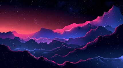 Wall Mural - stars in the night