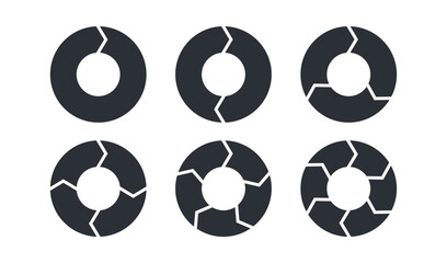Wall Mural - rotation arrows in circular motion. circle arrow combinations. set of circular infographics. graphic
