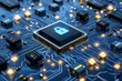 © Leo - High tech illustration of a secure microchip