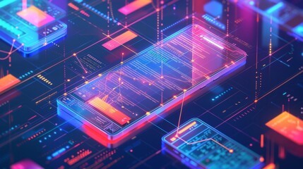 Create software and apps for cell phones. Building a web design for a corporate website. Working on a web design of a corporate website. Process creates web pages.