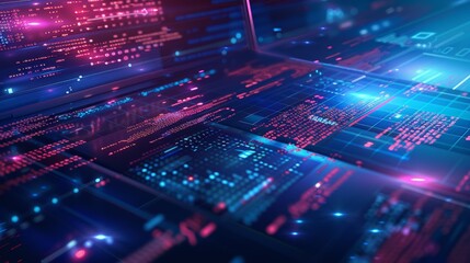 Web design, programming, software development concept. Software development api interface, program code, elements interface website on laptop, tablet, phone.