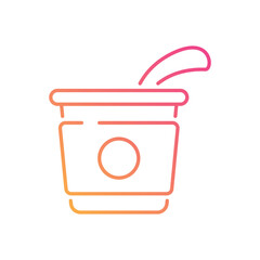 Yogurt vector icon