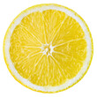 © Tim UR - Lemon fruit slice isolated png. Lemon slice top view on transparent background. PNG format. Lemon slice no background. Full depth of field.