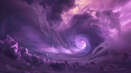 Wall Mural - a purple cloud tornado