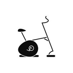 Wall Mural - Exercise Bike icon vector. Training apparatus illustration sign. Gym symbol or logo.