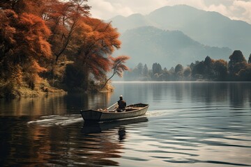 boat on the lake