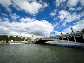 Pont Alexandre III bridge in Paris, France