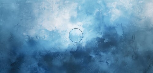 Poster - Abstract Blue Textured Painting Background