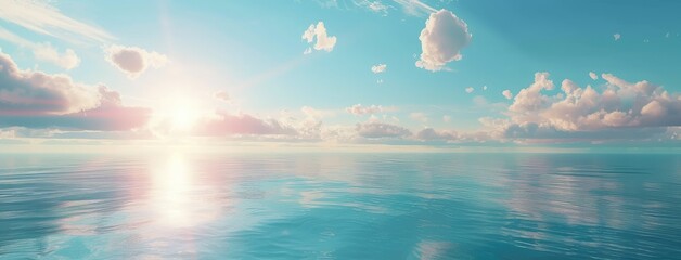 Poster - Serene Ocean Panorama at Sunset