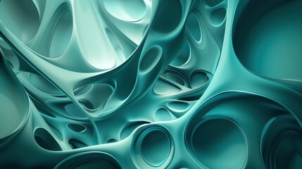 Wall Mural - a captivating monochromatic abstract background with organic shapes and patterns in varying shades o