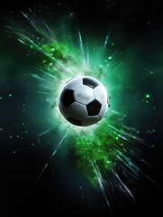 Poster - Galactic Soccer Explosion - Unleash the Power