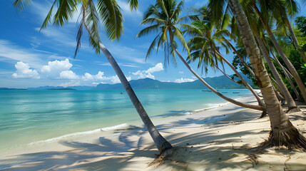 Wall Mural - Palm trees in Ko Samui, Thailand