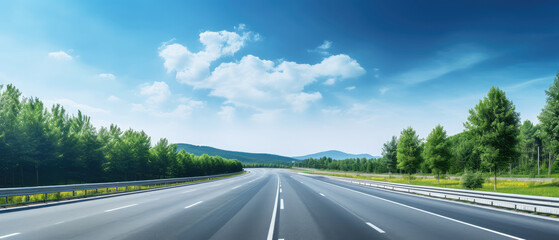 Wall Mural - Open Road Adventure: Scenic Highway Journey