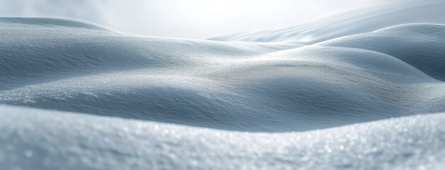 Poster - Serene Snowy Landscape with Pristine White Drifts