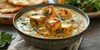 © Anastasiia - Delicious Indian dish made with paneer in a creamy flavorful sauce. Concept Paneer Makhani