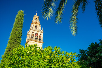 Poster - Cordoba, Spain. Mosque cathedral tower