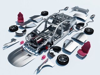Poster - Details of the car