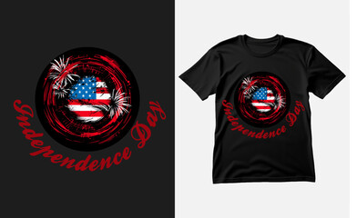 Wall Mural - 4th of july usa independence day tshirt design