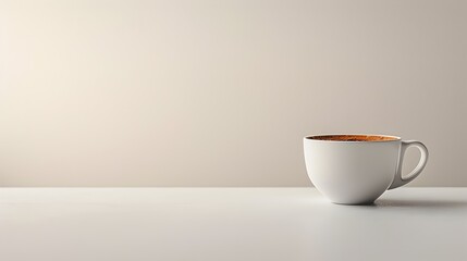 Sticker - A Minimalist Coffee Scene A Serene Moment of Comfort and Rejuvenation