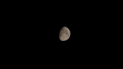 Wall Mural - moon moving slowly stock footage closeup view