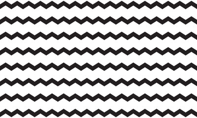 Wall Mural - black zig zag pattern background. isolated on white background. skew position. eps 10