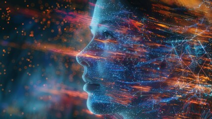 Aufkleber - Digital transformation technology strategy, IoT, internet of things. transformation of ideas and the adoption of technology in business