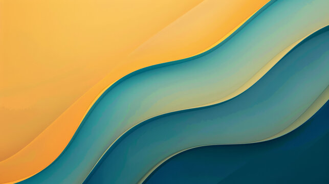 abstract gradient background from golden yellow to peacock blue, minimal and clean, bright graphics resources