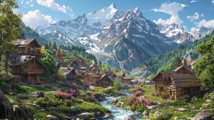 Songs of Joy in the Alpine Village
