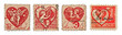 © Rawpixel.com - Vintage Postage Stamps of valentine day png on transparent background