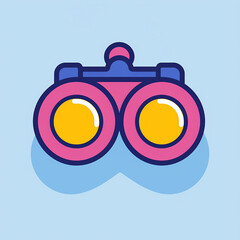 Binoculars_Modern_Line_Icon_Vector_Line_Art_CuteIcon_