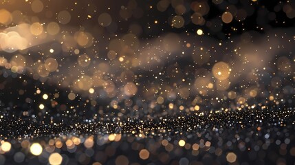 A field of defocused particles with a glistening, glistening texture