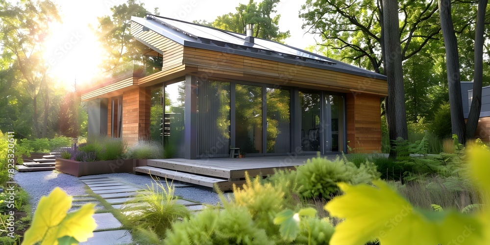 Curated visual reference: Gallery Detail: Foto De Stock Innovative Eco Friendly Net Zero Homes Showcase