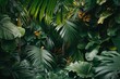 © ChaoticMind - Lush and vibrant green leaves fill the frame in this tropical plant close-up
