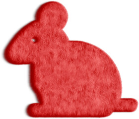 Wall Mural - Illustration of a Red Furry Rat, Red Fur Rat Icon